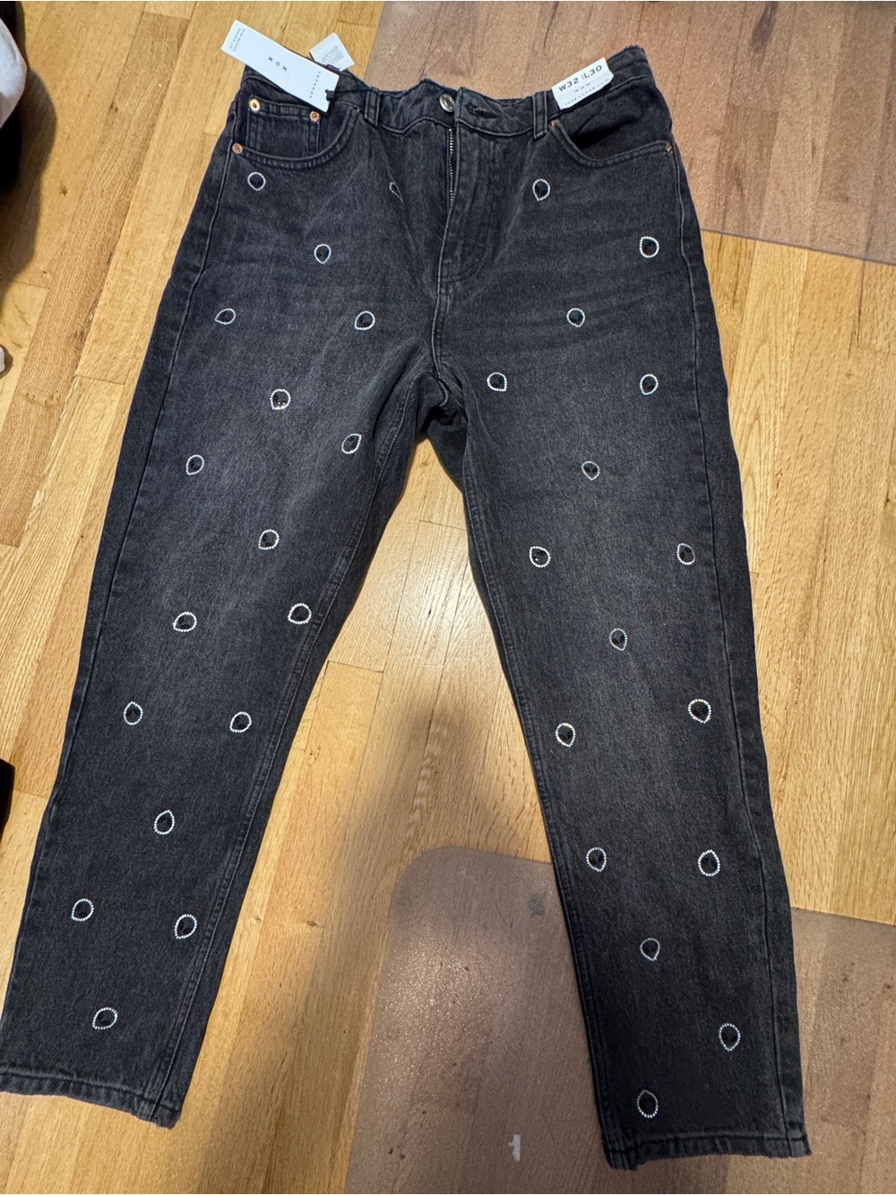 Topshop black mon jeans